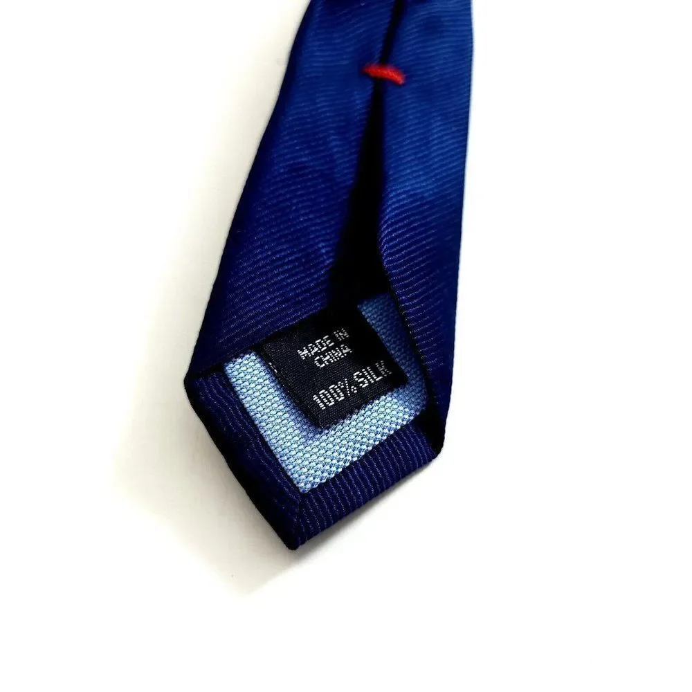 Tommy Hilfiger Purple Tan Woven Plaid‎ Silk Tie